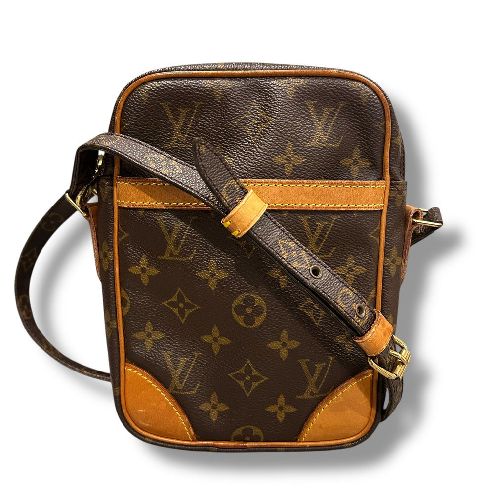 極美品 LOUIS VUITTON ヴィトン ダヌーブ モノグラム ショルダーバッグ PVC レディース