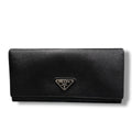 PRADA プラダ サフィアーノ 三角ロゴ 長財布 トライアングル ブラック