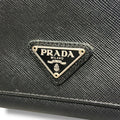 PRADA プラダ サフィアーノ 三角ロゴ 長財布 トライアングル ブラック