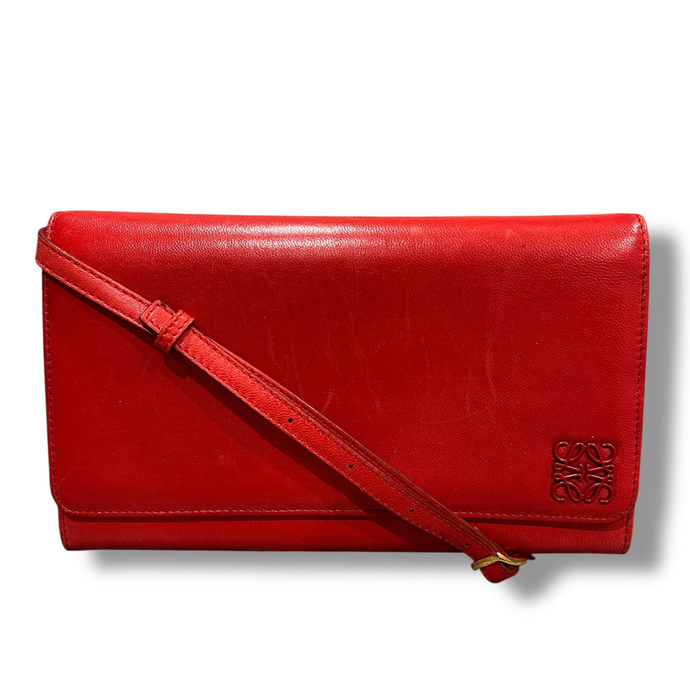 美品 LOEWE ロエベ ショルダーウォレット ショルダーバッグ 財布 バッグ 斜めがけ クロスボディ