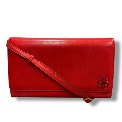 美品 LOEWE ロエベ ショルダーウォレット ショルダーバッグ 財布 バッグ 斜めがけ クロスボディ