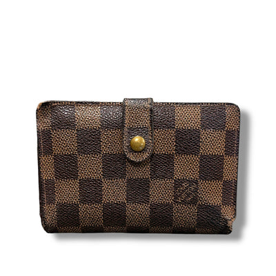 LOUIS VUITTON ヴィトン ダミエ ヴィエノワ 二つ折り 財布 がま口