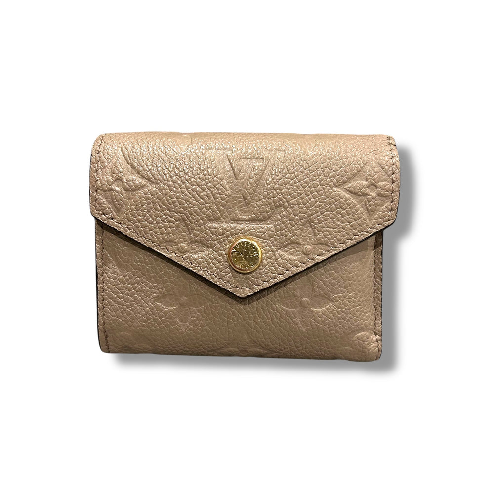 極美品 LOUISVUITTON ヴィトン 折り財布 モノグラム アンプラント ベージュ コンパクト