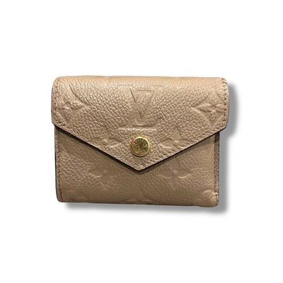 極美品 LOUISVUITTON ヴィトン 折り財布 モノグラム アンプラント ベージュ コンパクト