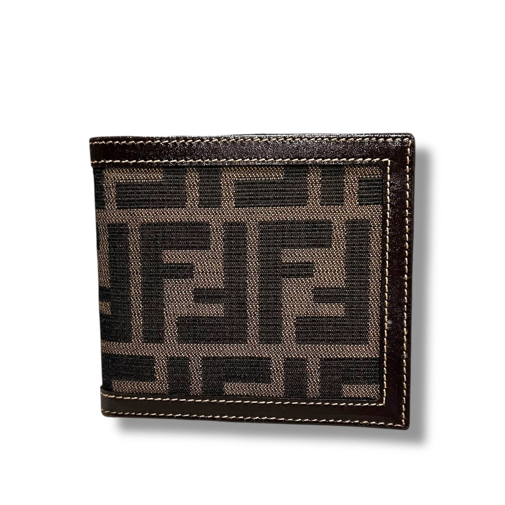 極美品 FENDI フェンディ ズッカ柄 折り財布 お札入れ カードケース