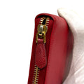 極美品 PRADA プラダ サフィアーノ 長財布 ジッピー レッド レディース