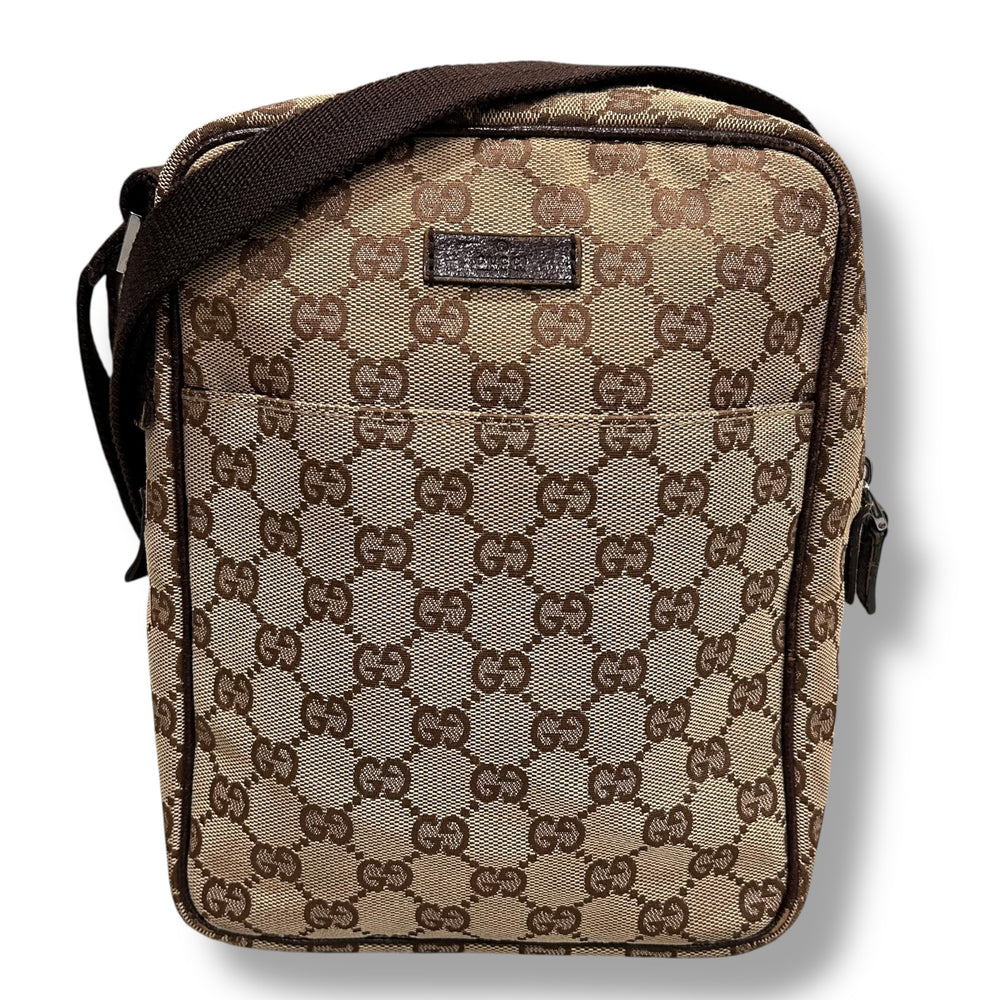 GUCCI グッチ GGキャンバス ショルダーバッグ 斜めがけ クロスボディ