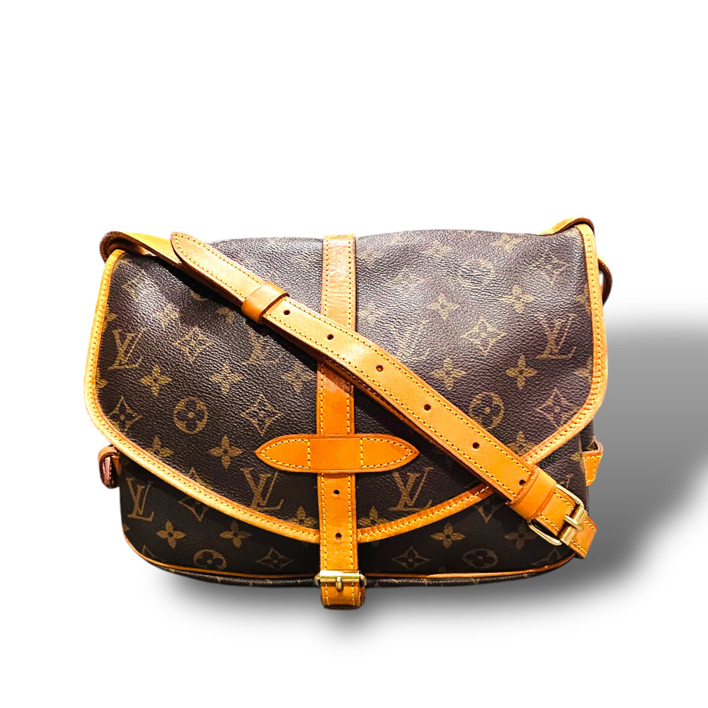 美品 LOUIS VUITTON ヴィトン ソミュール ショルダーバッグ モノグラム