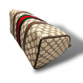 極美品 GUCCI グッチ シェリーライン ハンドバッグ ミニボストン ブラウン