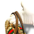 GUCCI オールドグッチ ハンドバッグ ミニボストン シェリーライン GGスプリーム