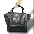 美品 CELINE セリーヌ ラゲージ トートバッグ 大容量 A4収納 ネイビー