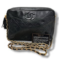 CHANEL シャネル マトラッセ フリンジ チェーンショルダーバッグ ブラック ココマーク レディース