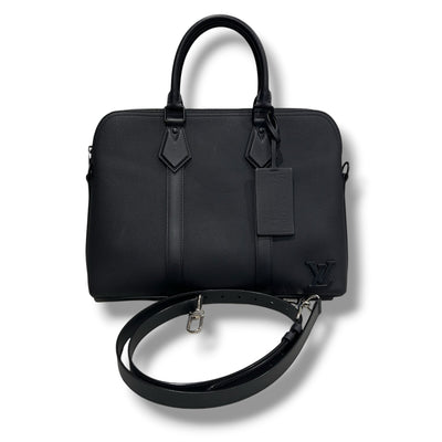 LOUISVUITTON ヴィトン テイクオフ ブリーフケース ビジネスバッグ ２way ブラック メンズ