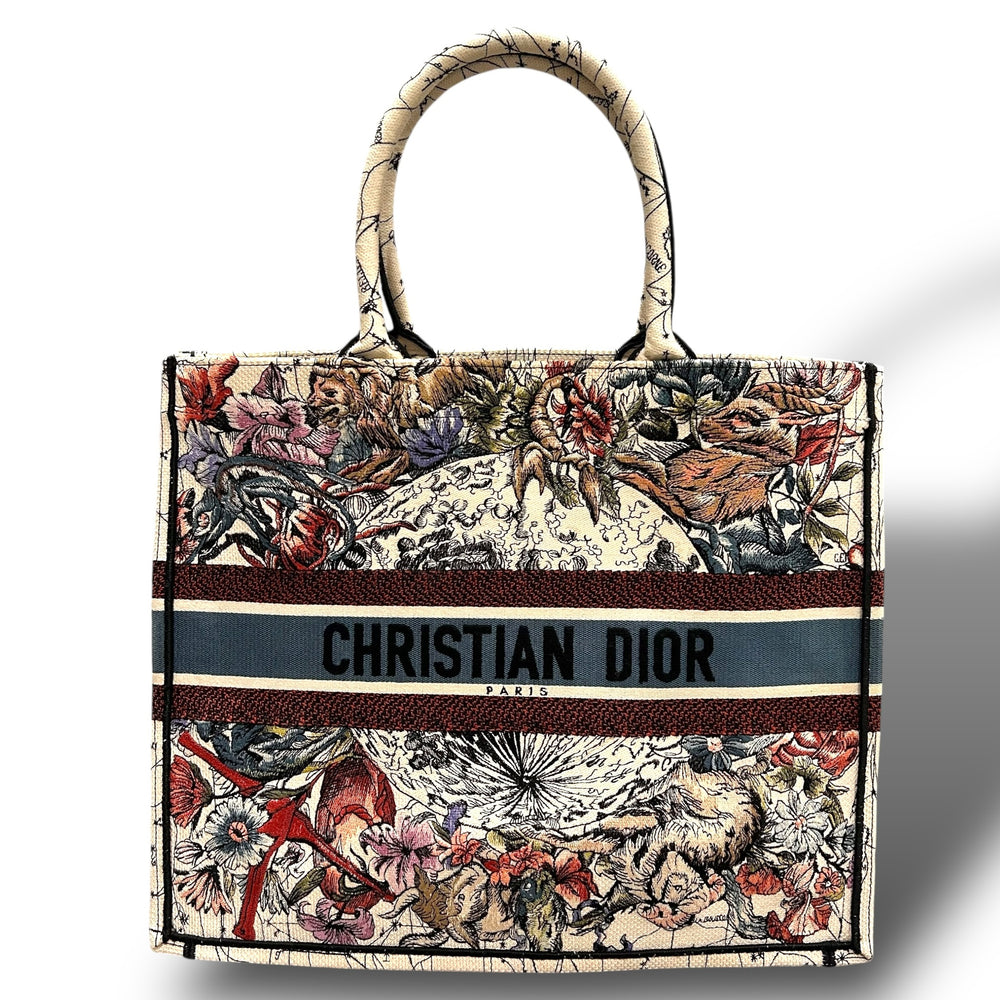 極美品 Christian Dior クリスチャン・ディオール ブックトート ラージ トートバッグ 2021年限定カラー